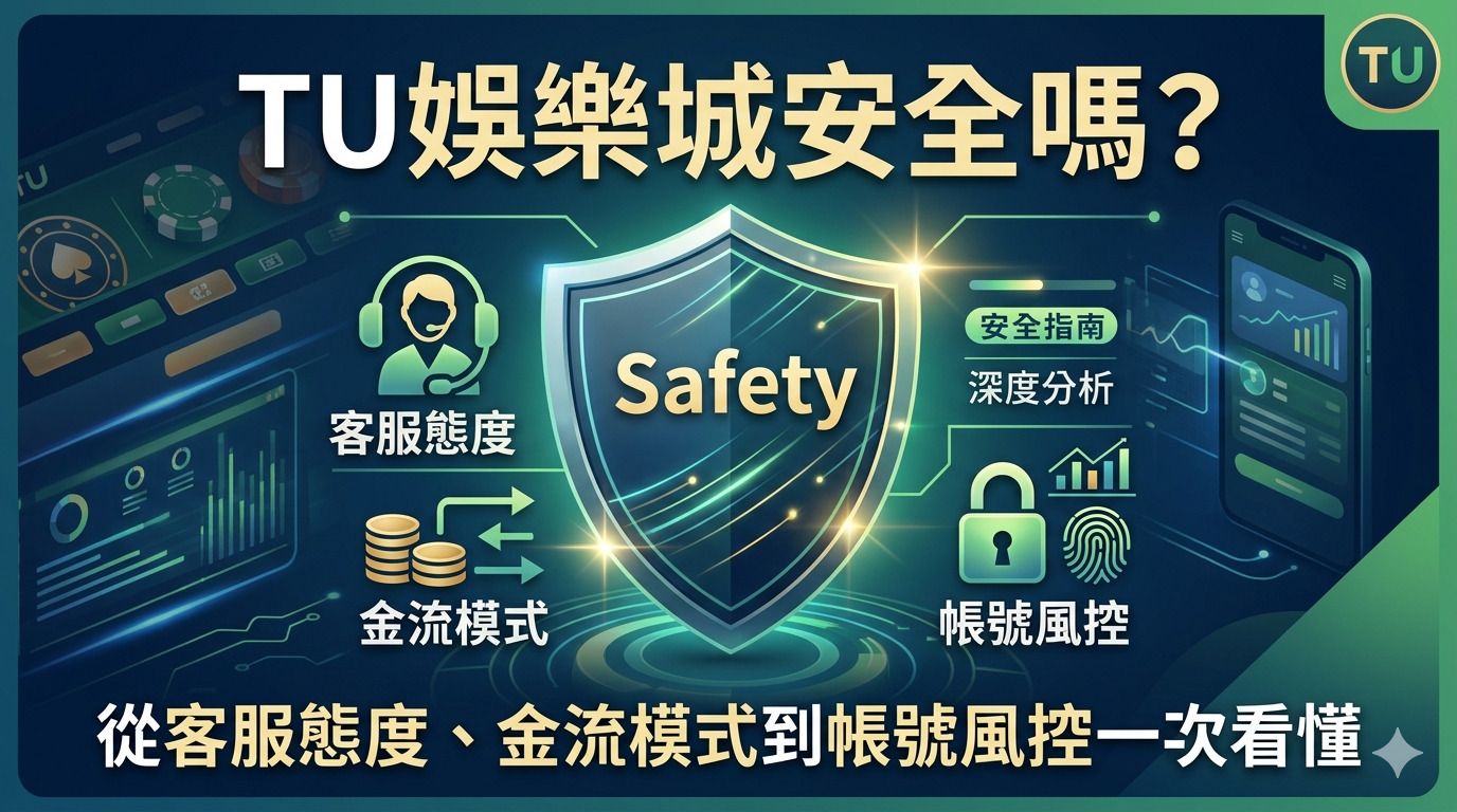 TU娛樂城安全嗎？從客服態度、金流模式到帳號風控一次看懂